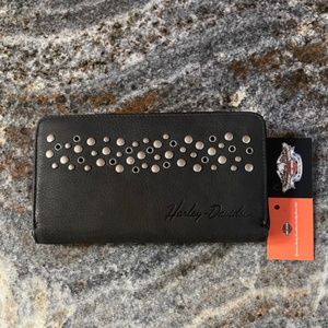 Harley Davison Classic Studded Wallet